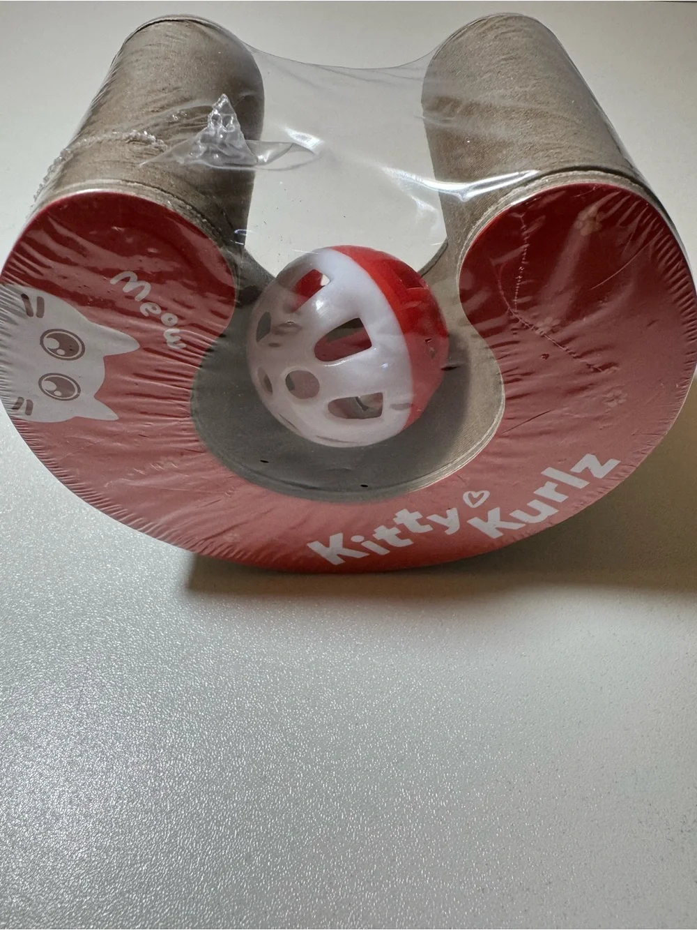 Kitty Kurlz Round and Round Red Cat Toy